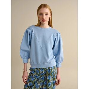 Bellerose Vrida Knitted Sweatshirt Women’s Size:‎ 3 (medium) light blue